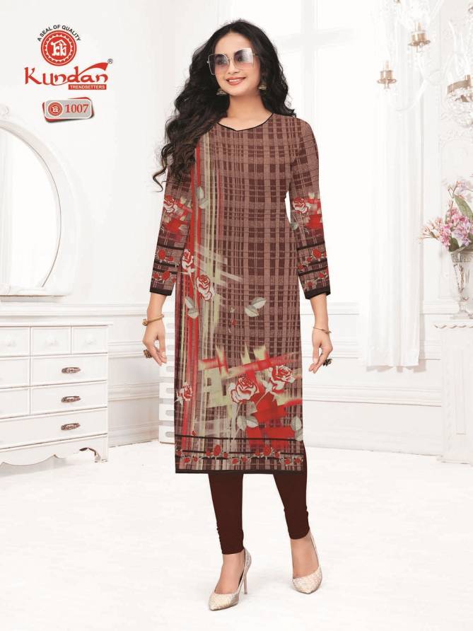 Malang Vol 1 By Kundan Daily Wear Cotton Straight Cut Kurti Wholesale Online